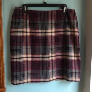Apostrophe Wool Blend Skirt
